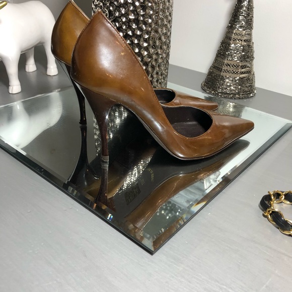 ALDO Brown Pointed Toe Heels Women’s Shoes - Picture 4 of 8